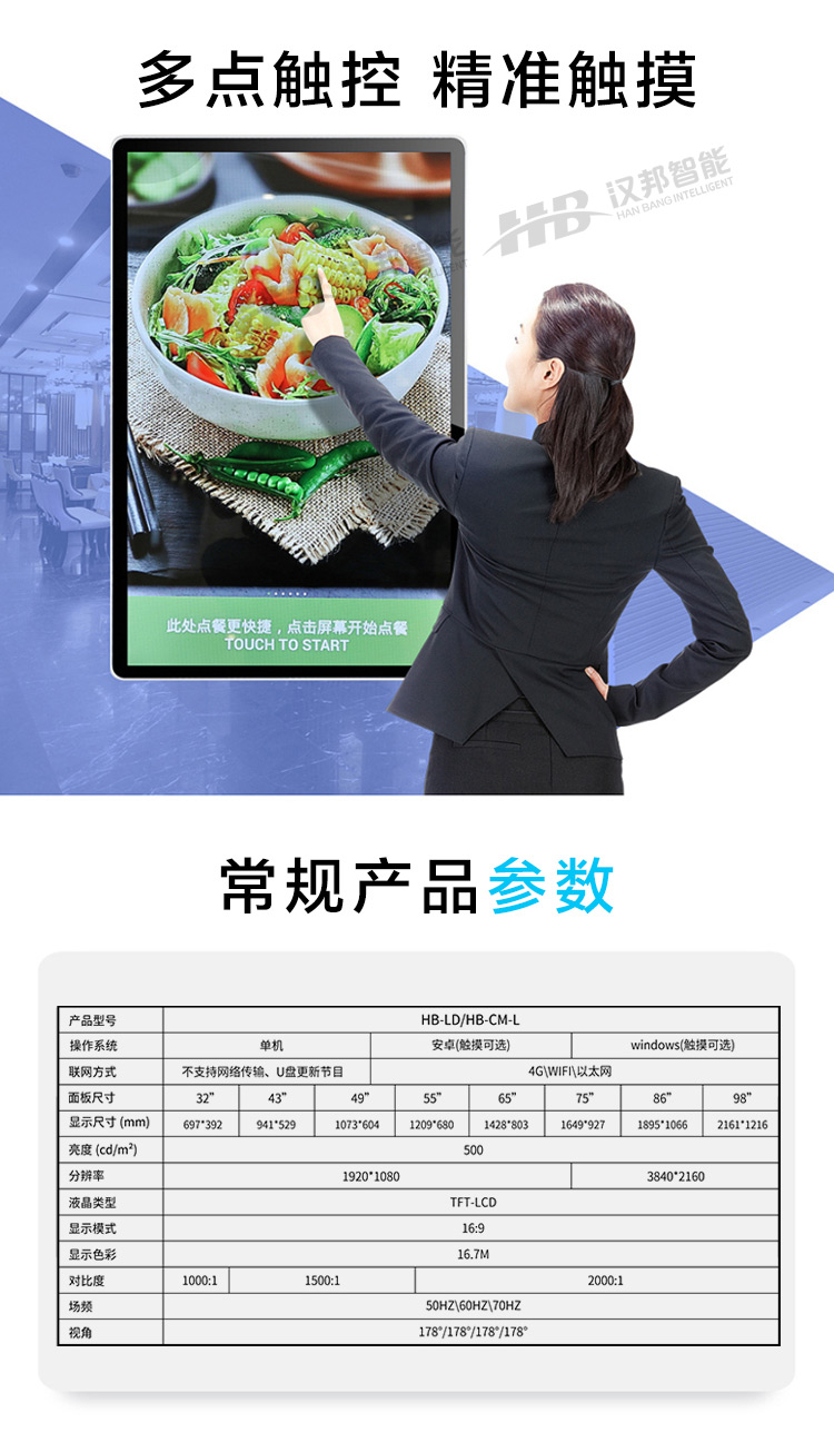 HB-室内壁挂广告机显示屏(图5)