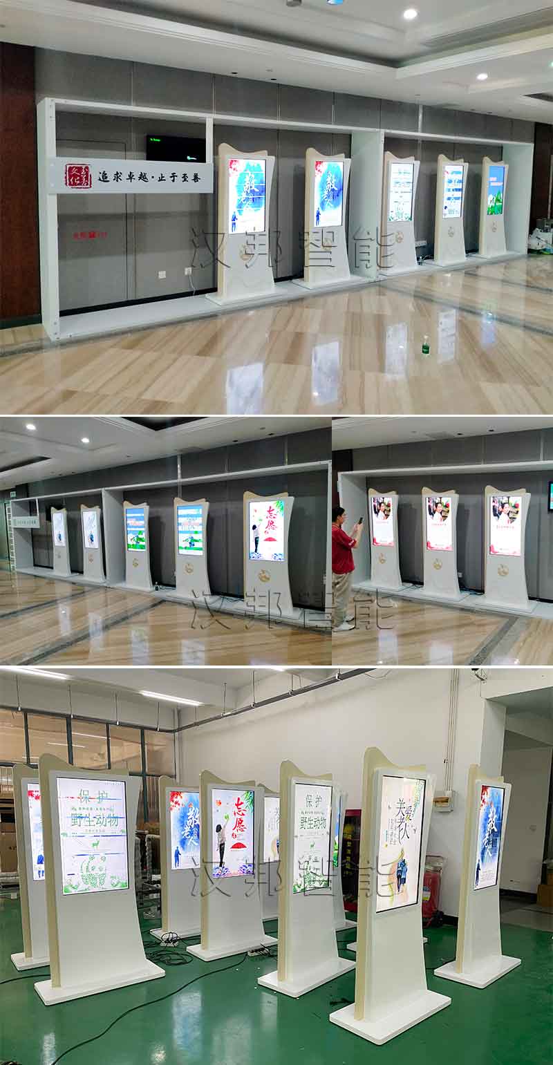 嘉兴某展馆室内立式广告机案例(图1)